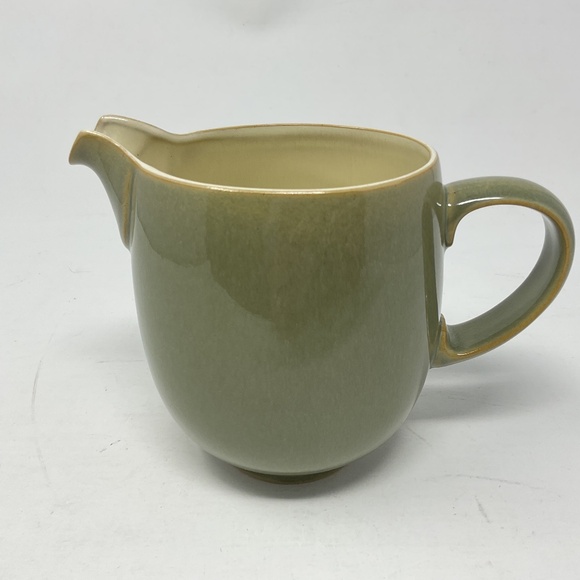 Denby Fire (retired) Stoneware Sage Gravy Boat Jug - Picture 1 of 8
